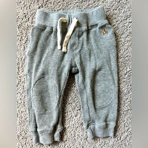 Gap Baby Grey thermal pants with drawstring (not adjustable) size 12-18 months